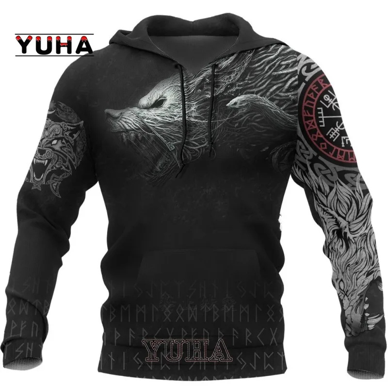 Wolf Printed Hoodies Men 3d Ho - огляд і ціна Streetwear Brand Tracksuit