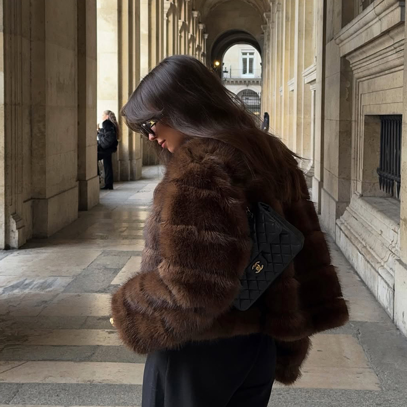 Vintage Brown Patchwork Fur Co - огляд і ціна Streetwear Girl Brand