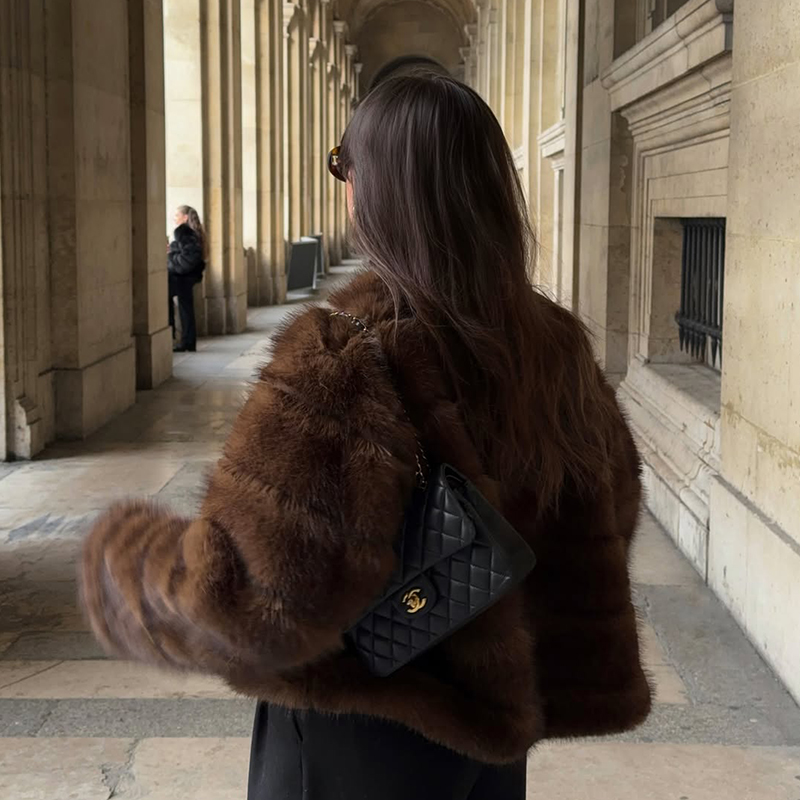 Vintage Brown Patchwork Fur Co - огляд і ціна Streetwear Girl Brand