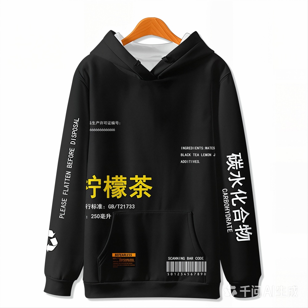 New Hoodie Lemon Tea 3D Digita - огляд і ціна Streetwear Girl Brand